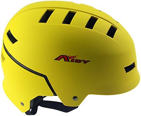 Aidy Yellow L# Adult Helmet Men Women Adjustable Helmet Sport Helmet Multi Sport Helmet BMX Helmet Outdoors Sport Helmet Skateboarding Helmet Bicycle Helmet Cycling Helmet Road Helmet Bike Helmet