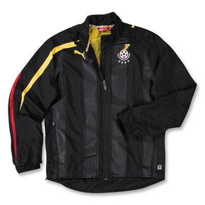 Ghana Walk-Out Soccer Jacket (Black) Ghana Walk-Out Soccer Jacket (Black)