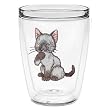 Kitty (Gray) 16 oz Insulated Beverage Tumbler, Clear