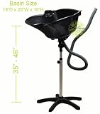 BLACK PORTABLE Height Adjustable Shampoo Basin Hair Bowl Salon Treatment Tool 418UBwG2vTL. SL160 BLACK PORTABLE Height Adjustable Shampoo Basin Hair Bowl Salon Treatment Tool