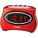 TIMEX T101R Extra Loud LED Alarm Clock (Red)