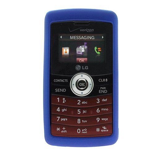 Dark Blue Rubber Feel Snap-On Cover Hard Case Cell Phone Protector for LG VX9200 enV3