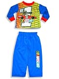 Nascar - Toddler Boys Long Sleeved Pajama Set, Blue, Yellow