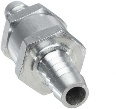 New Brand Aluminium Fuel Non Return Check Valve One Way Petrol Diesel-8mm