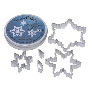 Snowflake Cookie Cutters, Set of 5