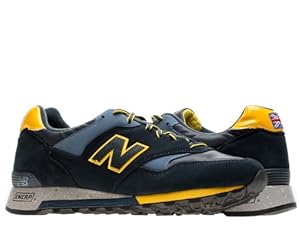 New Balance - Mens Rain Mac 577 Shoes, Size: 9 D(M) US, Color: Midnight Navy With Yellow & Blue