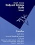 Study and Solutions Guide Volume 1 Calculus