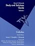 Study and Solutions Guide Volume 1 Calculus
