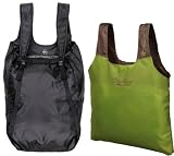 Recycled PET Lightweight Backpack and Reusable Shopping Bag Set