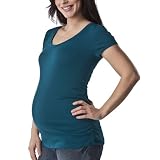 418UKyQ30IL. SL160  fashion trends for women|Liz Lange® for Target® Maternity Short Sleeve Ruched Fashion Top   Teal M