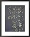 Algebra Equation on Blackboard Framed Art Poster Print, 18x22
