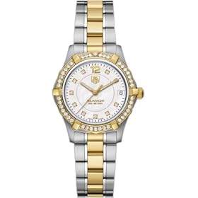 TAG Heuer Women's Aquaracer Two-Tone Diamond Accented Watch #WAF1350.BB0820