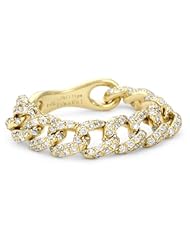 Phillips Frankel "Affair" Diamond Yellow Gold Chain Link Ring