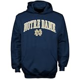 NCAA Notre Dame Fighting Irish Youth Navy Blue Tackle Twill Hoody Sweatshirt