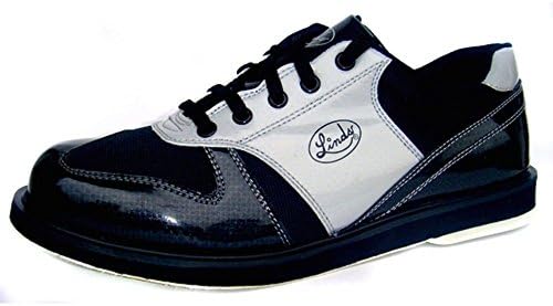 Men's Linds Justin Black/Gray Bowling Shoes Size 8.5