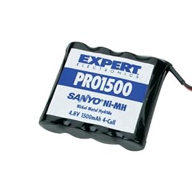 Click here to buy PRO 1500 NiMH: 1500mAh, 4.8V, AA by Expert Electronics.