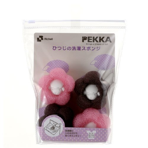 PEKKA ひつじの洗濯スポンジ (4コ入) 15646