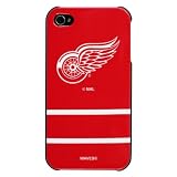 Official Licensed NHL Cell Phone Cover - Detroit Red Wings 'Jersey Stripe' Hard Case for Apple iPhone 4/4S