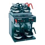 Bunn CWTF 4/2 Twin 12 Cup Automatic Coffee Brewer with 4 Upper and 2 Lower Warmers - 240V (Bunn 2340