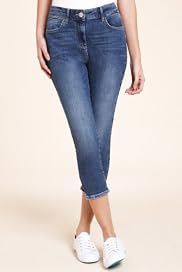 Denim 5 Pockets Cropped Jeggings [T54-8080-S]