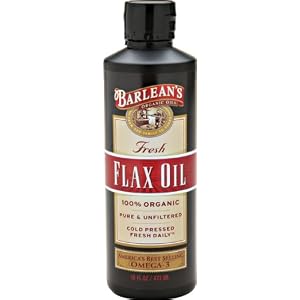 Barlean's Organic Oils Fresh Flax Oil, 16-Ounce Bottle