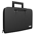 Eccessories Laurie Satchel Leather Netbook Case - Black (BREVE12UBL) &nbsp;