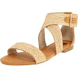BC Footwear Womens Conch Open-Toe Flat Sandal