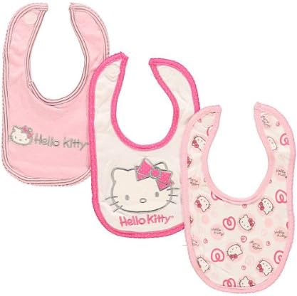 Hello Kitty "Cuteness Served Hot" 3-Pack Bibs
