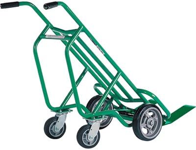Valley Craft F84800A1 Aluminum Deep Frame Bag and Box Pallet Truck with 4 Solid Wheels, 14-1/2" Width x 54" Height x 10" Depth