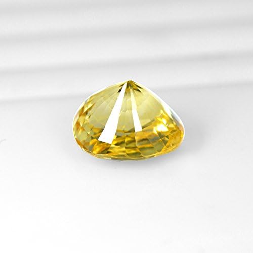 Starjewelryco 4.85 Cts Natural lustrous Top Unheated Yellow Sapphire Oval Cut Cylon Certified