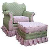 Angel Song 201721135 Adult Empire Glider Rocker in Bubblegum Pink / Green
