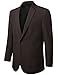 MONDAYSUIT Mens Two-Piece Slim-Fit Solid Two-Button Blazer Jacket & Trouser Set