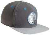 NBA Men's Graystone Flat Brim Snapback Hat (Dallas Mavericks, Adjustable)