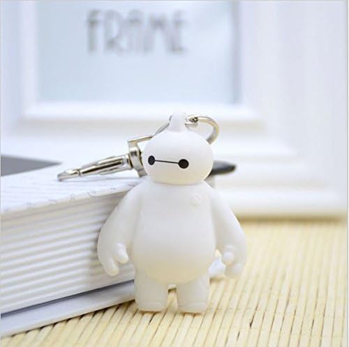 OMMI ® Big Hero 6 Baymax Key Chain 6cm Cute Action Figure Pendant Keychain Gift Keyring for friends set of 2