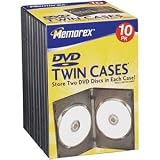 10PK DVD TWIN VIDEO MOVIE CASES