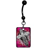 Artisan Gothic Cross Belly Ring