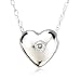418UnlKYylL. SL500 SS75  14k White Gold Diamond Heart Pendant