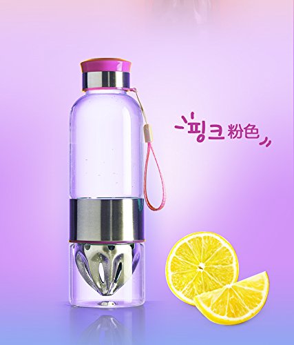 Colife Brand Design New Style 304 Stainless Steel Glass 500 ML Lemon Juicer Cup Juice Cup (pink) Colife Brand Design New Style 304 Stainless Steel Glass 500 ML Lemon Juicer Cup Juice Cup (pink)