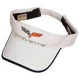 CORVETTE RACE RACING VISOR HAT CAP WHITE MESH VELCRO