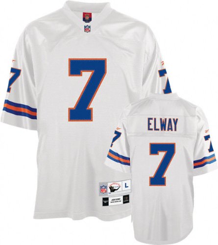 John Elway White Reebok EQT Replithentic Throwback Denver Broncos Youth Jersey