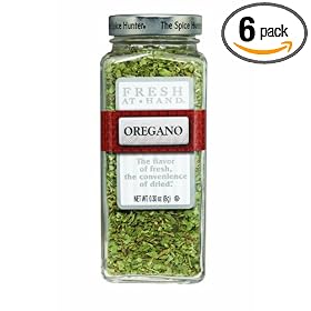 The Spice Hunter Fresh at Hand Oregano, 0.3-Ounce Jars (Pack of 6)