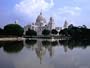 Queen Victoria Memorial Reflected in the Lake Photographic Poster Print by Lindsay Brown, 32x24