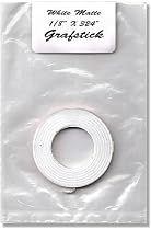 Chart tape, Single, Matte, White, 1/ 8" x 324"