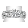 14K White Gold Diamond Ring - 1.00 Ct.
