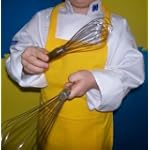 YELLOW APRON KIDS CHILDREN FITS 2-7 YR OLDS 15x21 INCHES REAL FABRIC 100% POLY GIFT PARTY FAVOR
