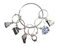 Wine Glass Charms set~ Bride Wedding Themed~ Bride & Groom, Cake, Ring, Gift, Bouquet, Just Married Car