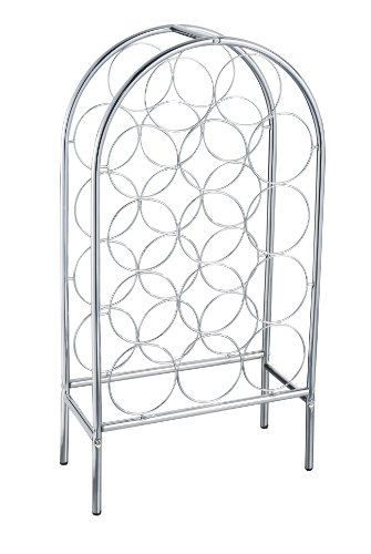 Zeller 27358 Weinregal 33.5 x 16.5 x 62 cm, chrom