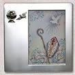 Confirmation Commemorative Plaque - Descending Dove - Silver Finish - H5" x W3.5"