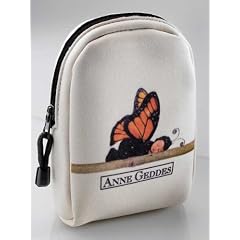 Anne Geddes Kameratasche beige f�r Digital Kamera Gr. L Schmetterling schwarz