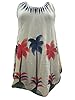 Ivory Palm Tank Dress Caftan Dress / Cover Up
